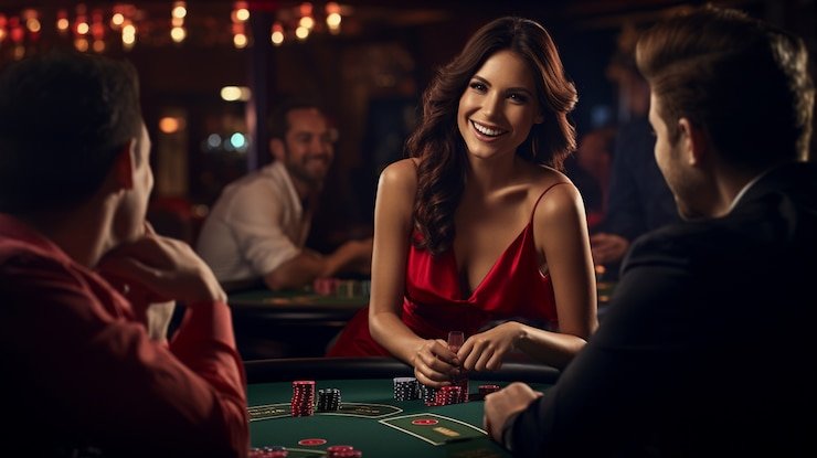 Live roulette and baccarat studio interface